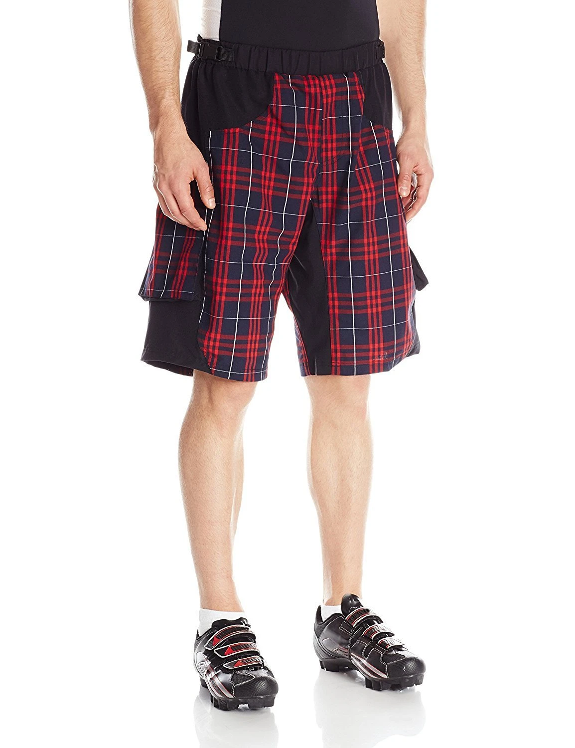 Outlaw Bullet Men's MTB Short Red Plaid (Medium) 3 Outlaw Bullet Men's MTB Short Red Plaid (Medium)
