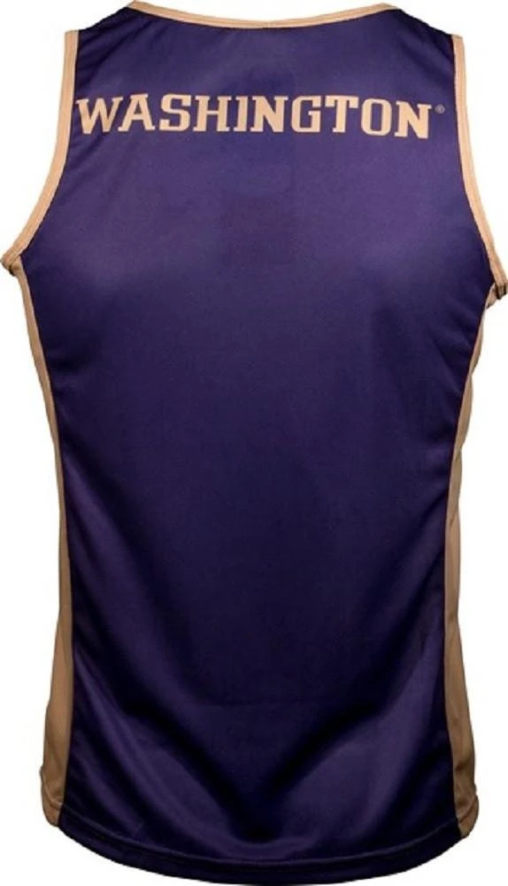 Washington Huskies Men's RUN/TRI Singlet (XS, S, M, L, 3XL) 4 Washington Huskies Men's RUN/TRI Singlet (XS, S, M, L, 3XL) - Image 2