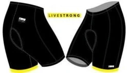 TRI@ Unisex Triathlon Shorts - Black With Yellow (X-Small)