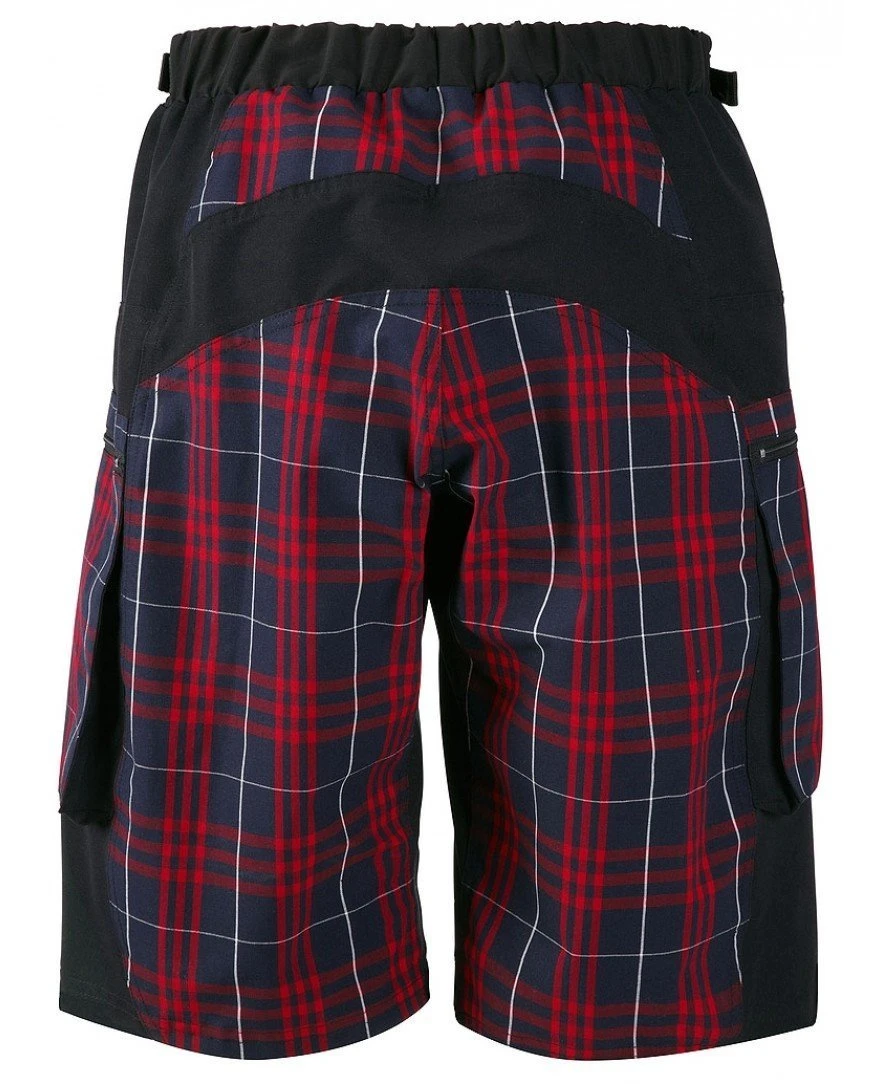 Outlaw Bullet Men's MTB Short Red Plaid (Medium) 6 Outlaw Bullet Men's MTB Short Red Plaid (Medium) - Image 4
