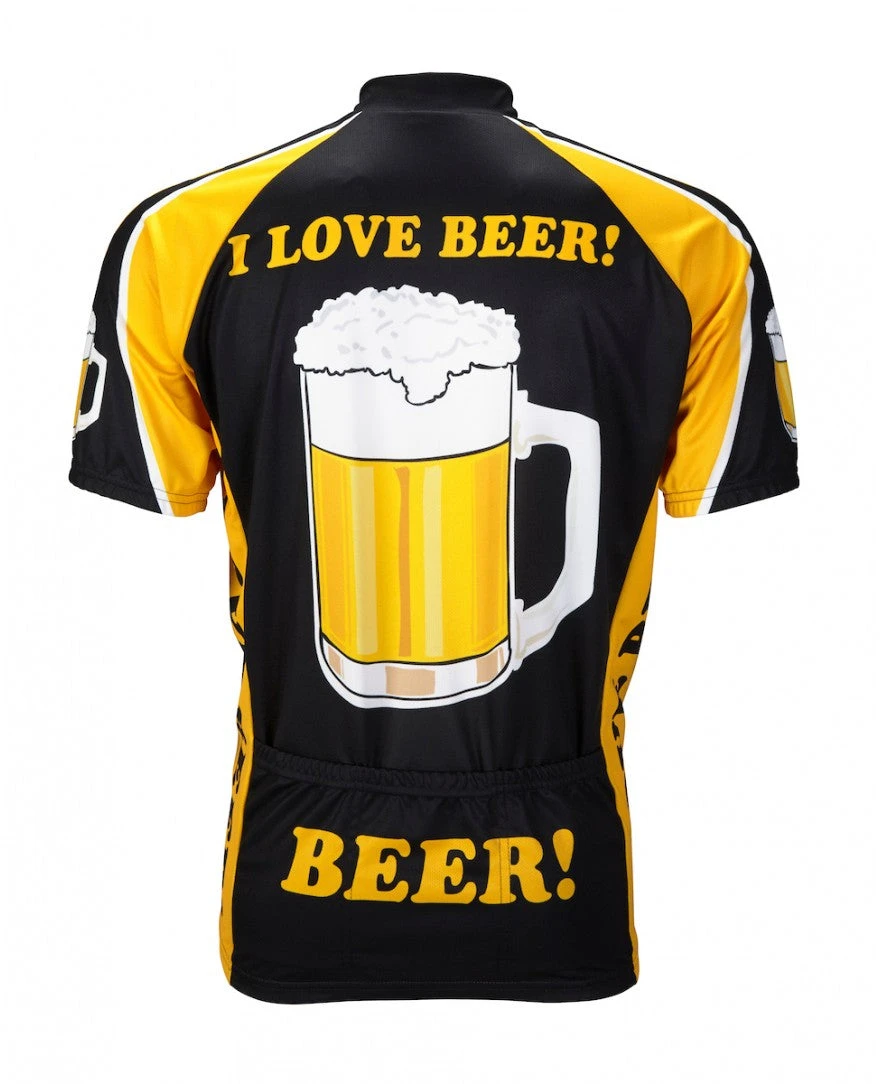 I Love Beer Men's Cycling Jersey (S, M, L, XL, 2XL, 3XL) 4 I Love Beer Men's Cycling Jersey (S, M, L, XL, 2XL, 3XL) - Image 2