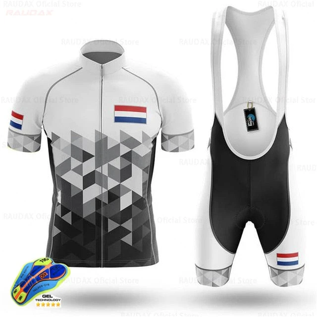 Netherlands Men's Cycling Jersey Bib Short Kit 11 Netherlands Men's Cycling Jersey Bib Short Kit - Image 9