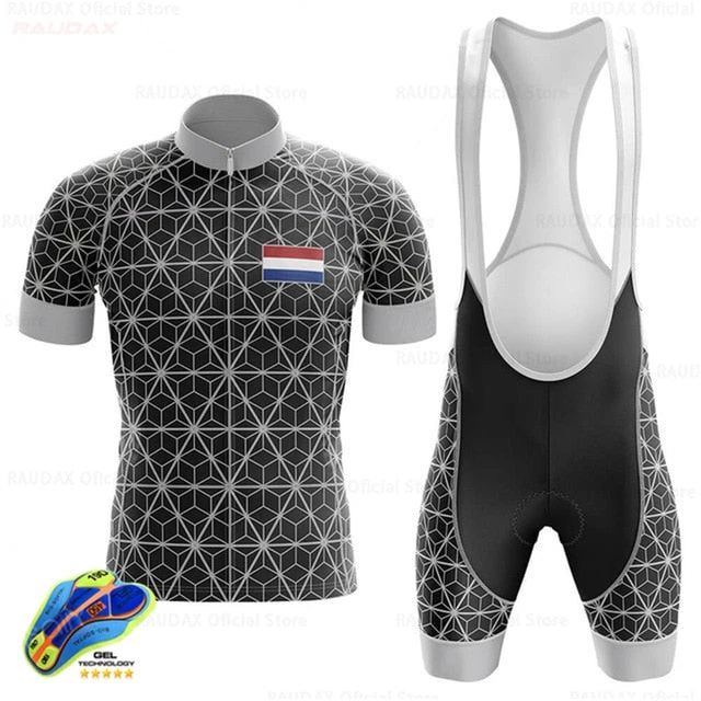 Netherlands Men's Cycling Jersey Bib Short Kit 20 Netherlands Men's Cycling Jersey Bib Short Kit - Image 18