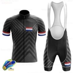 Netherlands Men's Cycling Jersey Bib Short Kit 25 Netherlands Men's Cycling Jersey Bib Short Kit -Cycling Gear product image 1451199566