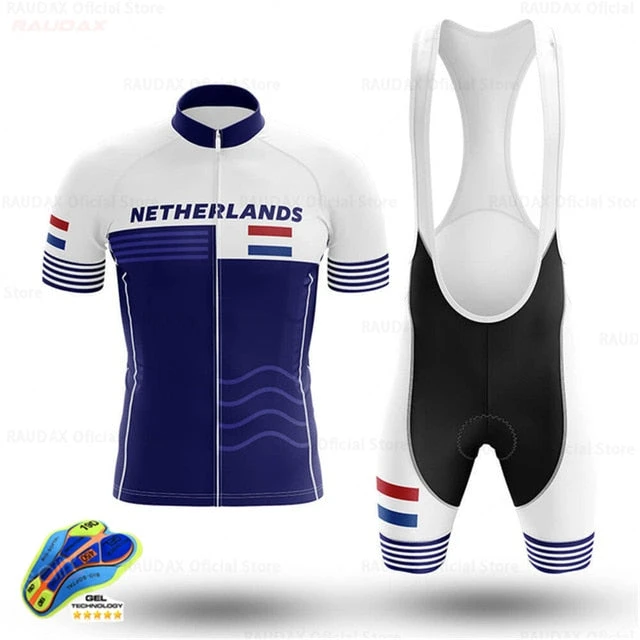 Netherlands Men's Cycling Jersey Bib Short Kit 13 Netherlands Men's Cycling Jersey Bib Short Kit - Image 11