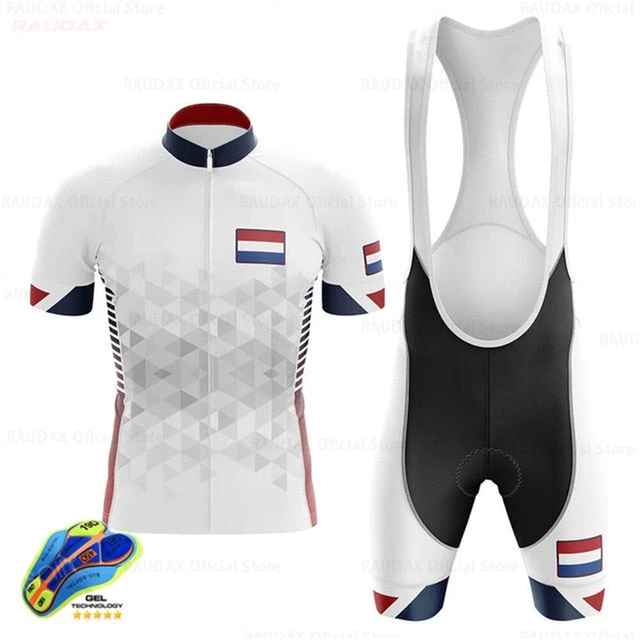 Netherlands Men's Cycling Jersey Bib Short Kit 9 Netherlands Men's Cycling Jersey Bib Short Kit - Image 7