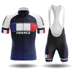 France Men's Cycling Jersey Short Kit -Cycling Gear product image 1482990556