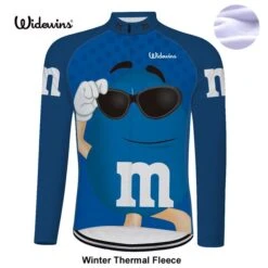 M&Ms Men's Winter Long Sleeved Warm Fleece Cycling Jersey -Cycling Gear product image 899187984