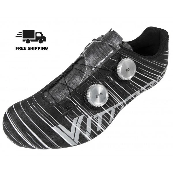 Vittoria Revolve Road Cycling Shoes - Silk Matte Black (with Silver Boa) 3 Vittoria Revolve Road Cycling Shoes - Silk Matte Black (with Silver Boa)