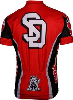 South Dakota Coyotes Men's Cycling Jersey (S, M) -Cycling Gear south dakota back