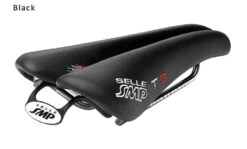 Selle SMP T3 Triathlon Bicycle Saddle (with Steel Rails) -Cycling Gear t3insertsblackangle