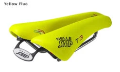 Selle SMP T3 Triathlon Bicycle Saddle (with Steel Rails) -Cycling Gear t3insertsfluo