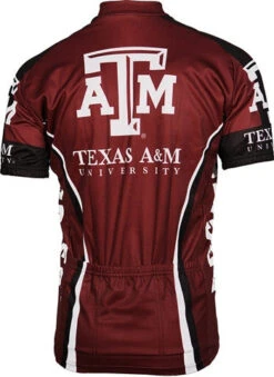 Texas A&M Aggies Men's Road Cycling Jersey (S, M, L, XL, 2XL, 3XL) -Cycling Gear texas am back